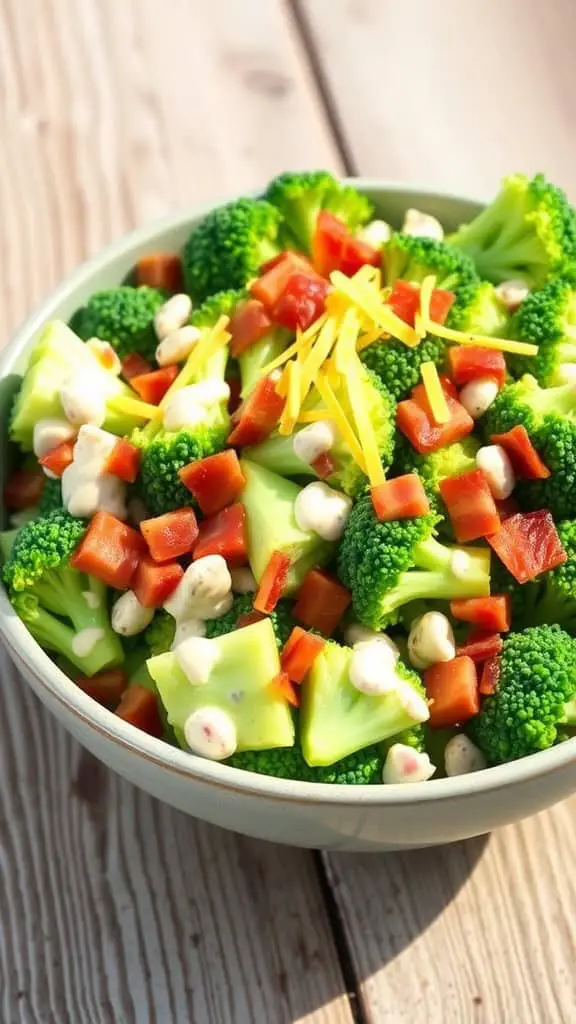 Delicious Low Carb Broccoli Salad With Bacon