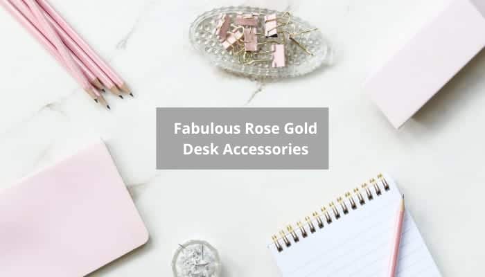 Rose gold office gift ideas