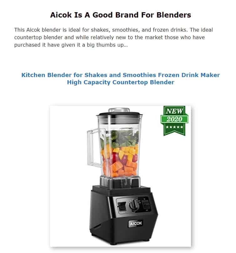 Aicok is a good blender brand