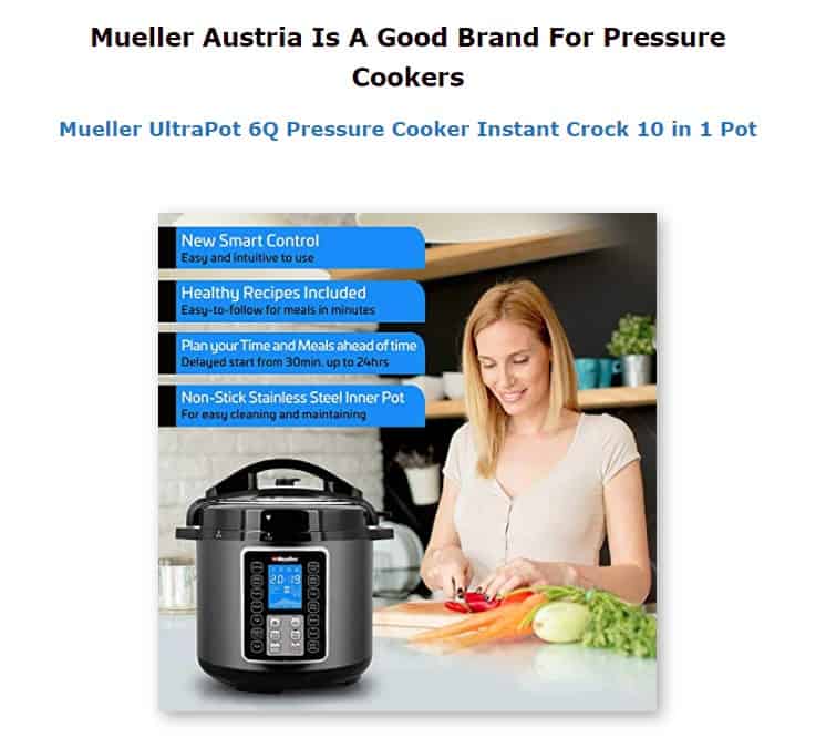 Mueller is an excellent multi-cooker brand
