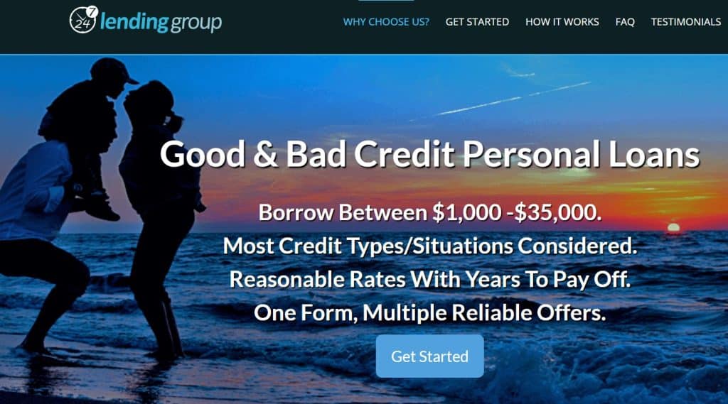 ne of the biggest advantages of 24/7 Lending Group is that it operates entirely online