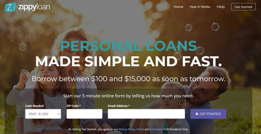 ZippyLoan is an online loan marketplace that connects borrowers with a network of lenders. 