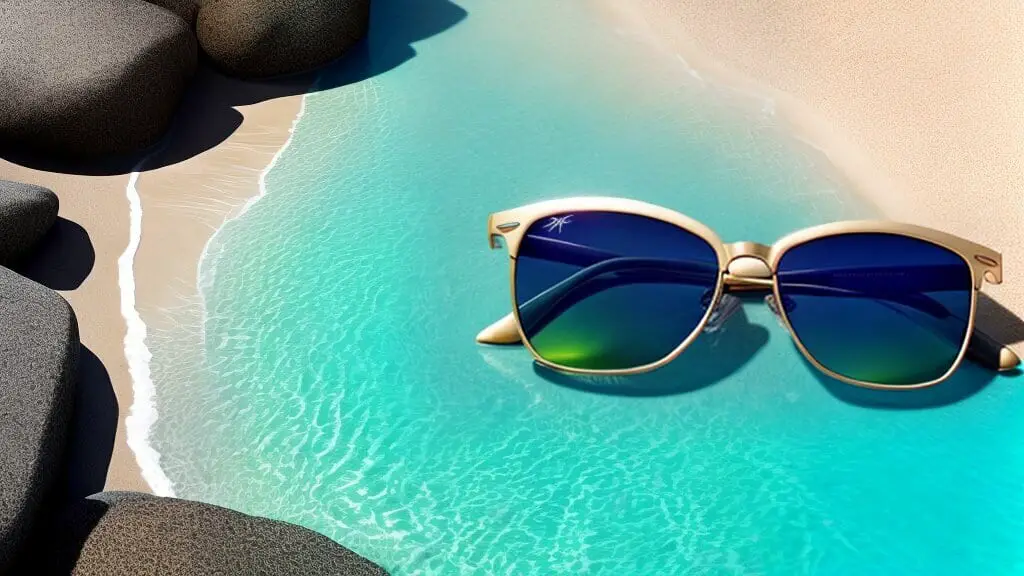 Shady Rays sunglasses on a beach