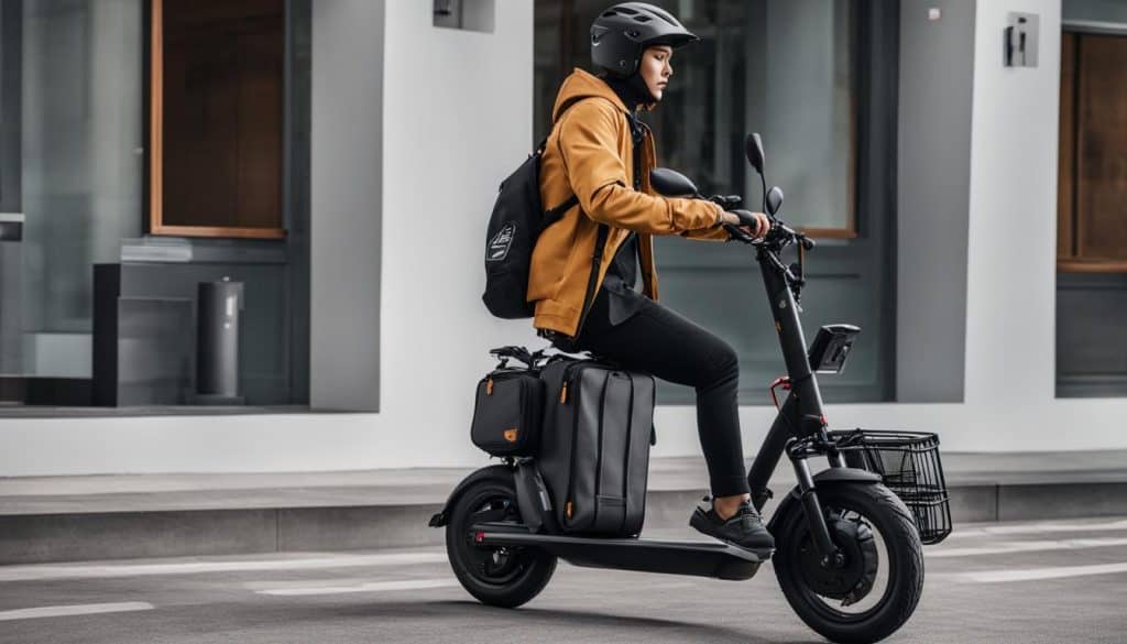 Storage solutions for electric scooters
