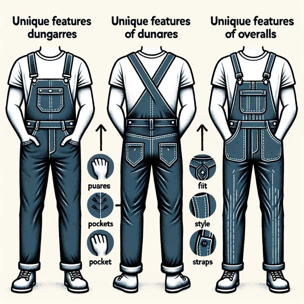 Dungarees and overalls, despite their differences, share a rich tapestry of similarities. 