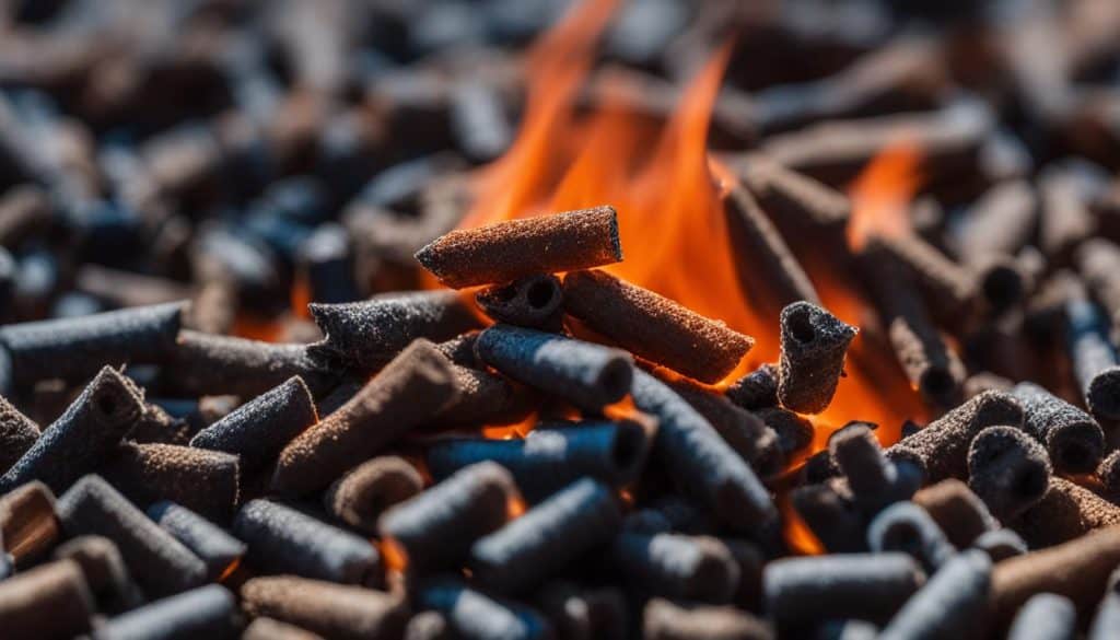 Clean burning wood pellets