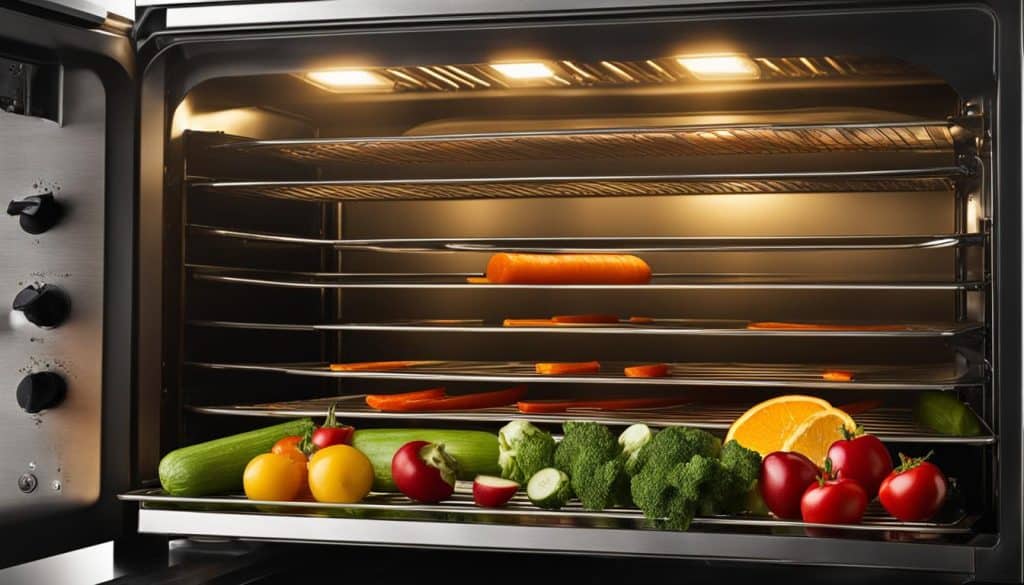 Dehydrating fruits and vegetables