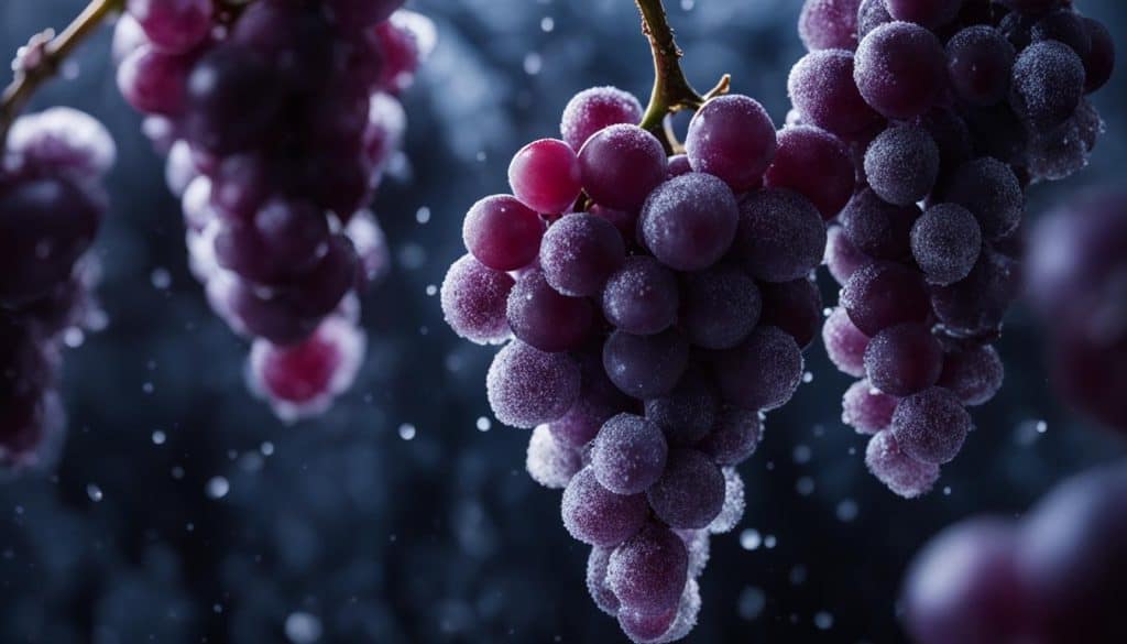 Freeze grapes