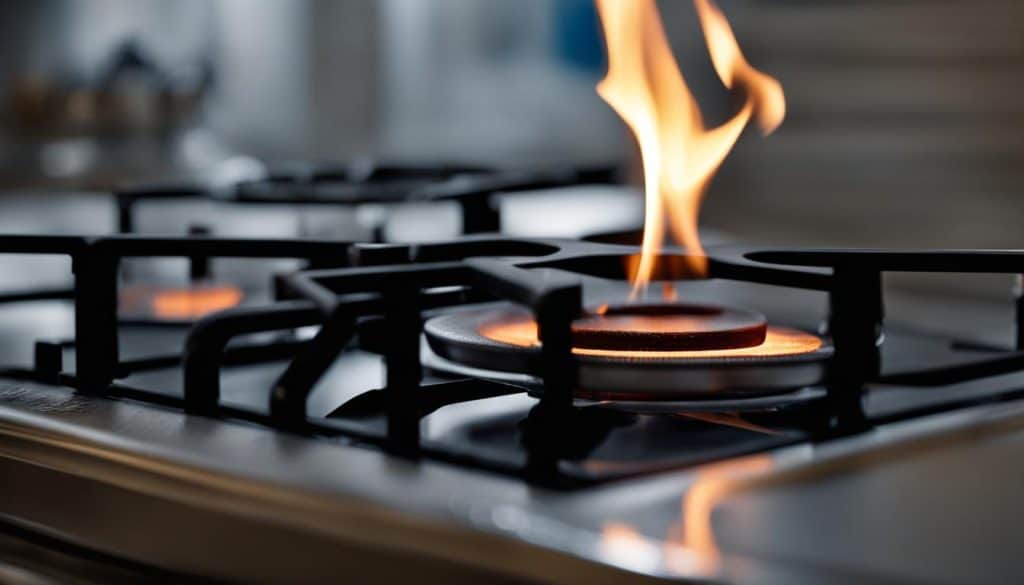 Gas cooktop flame failure devices hazards