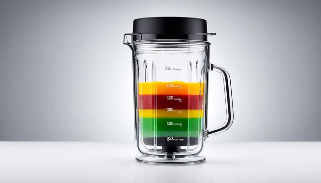 Heat-resistant glass blender jar