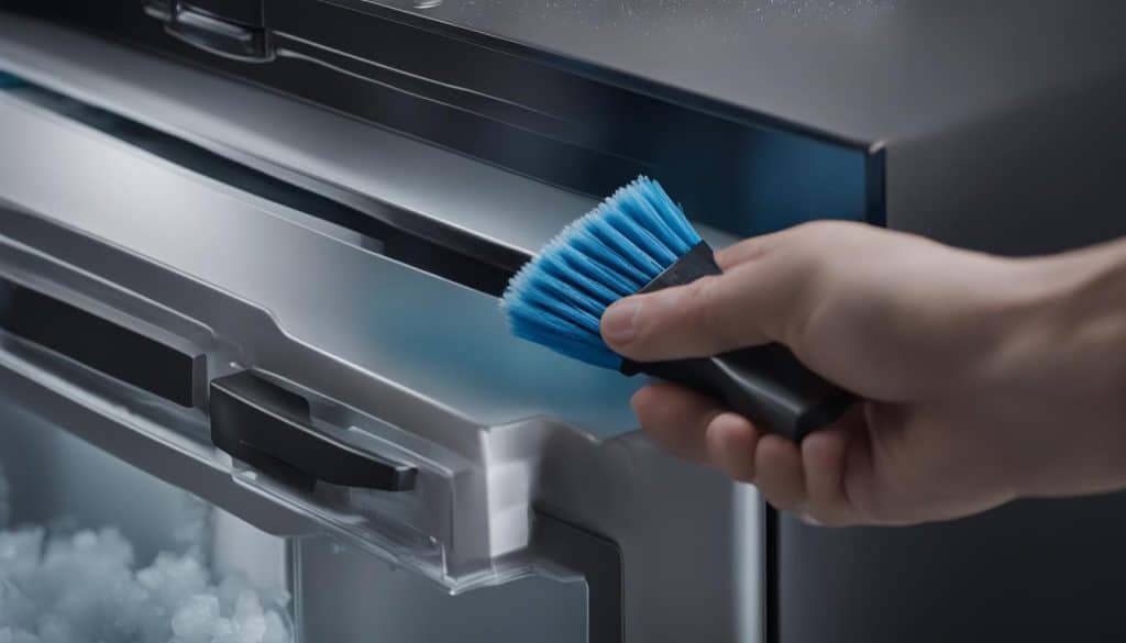 Ice maker cleaning