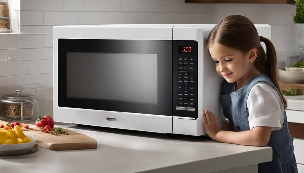 Microwave with child lock feature