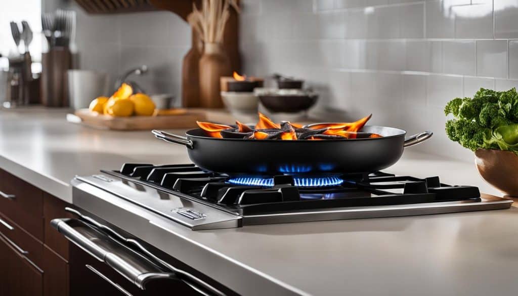 Spill-Proof Gas Cooktops Heat Up Faster