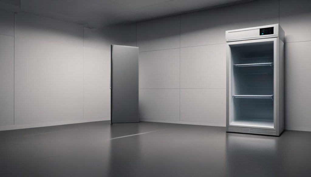 Upright freezers operate at very low noise levels