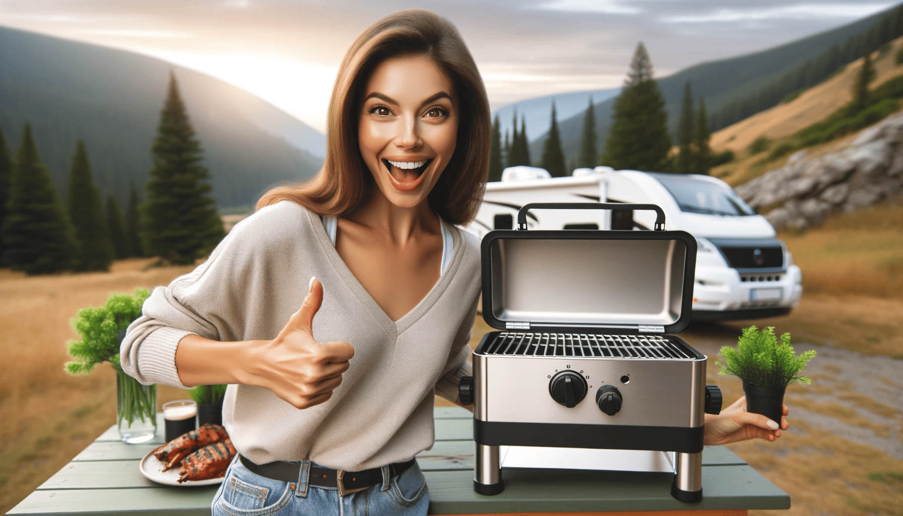 Charcoal Grill for RV