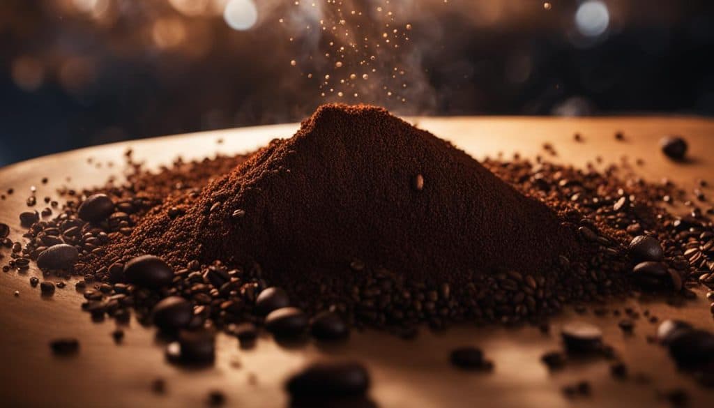 coffee grounds, tiny odor magnets, soak up unpleasant smells