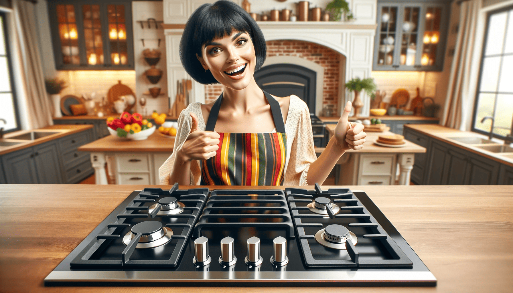 Good Gas Cooktop with Griddle