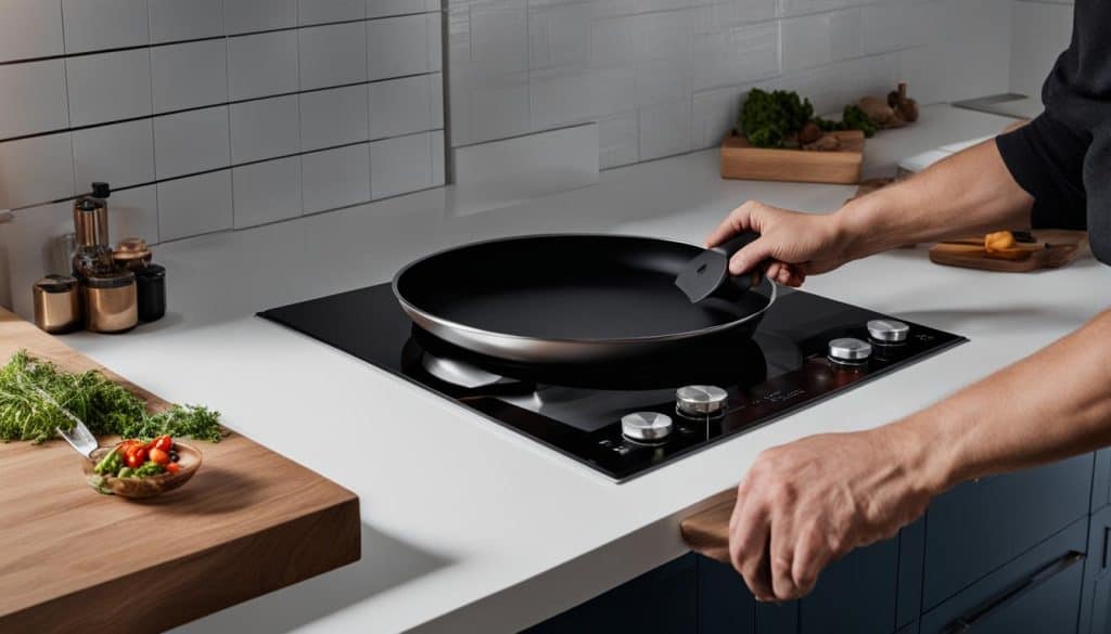 easy installation of an induction cooktop