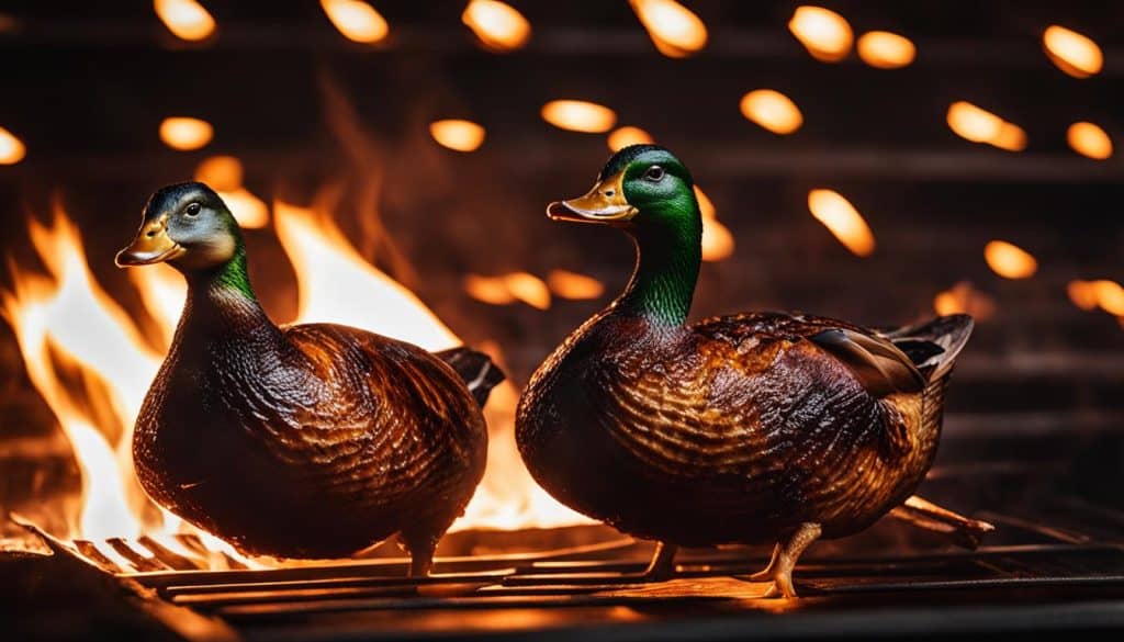 grilling duck