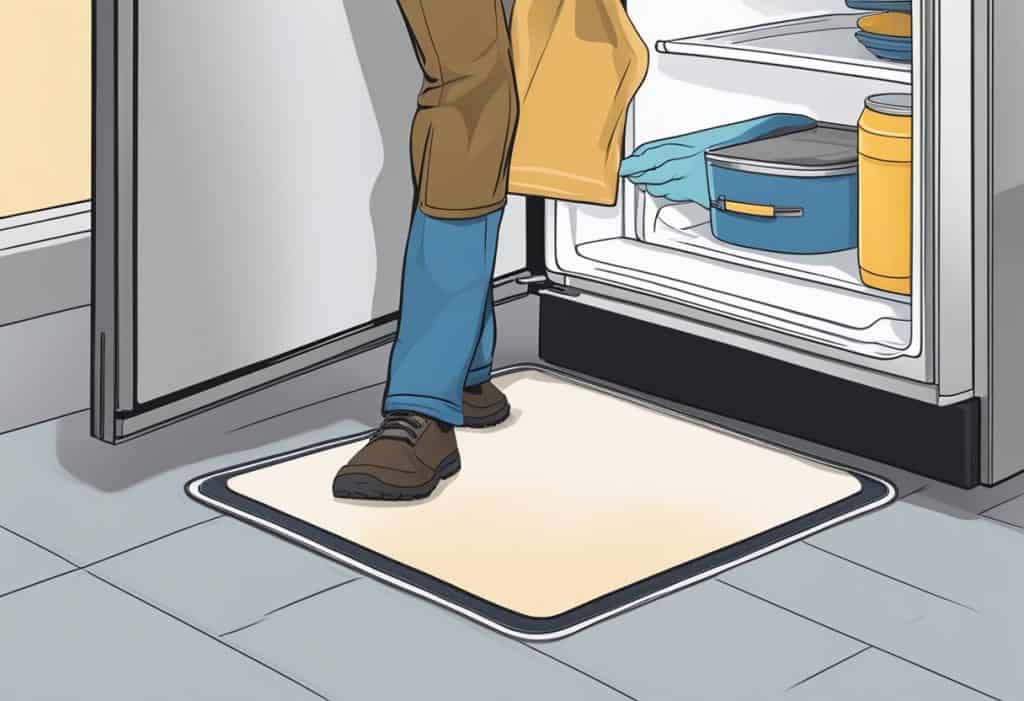 maintaining your refrigerator floor mat