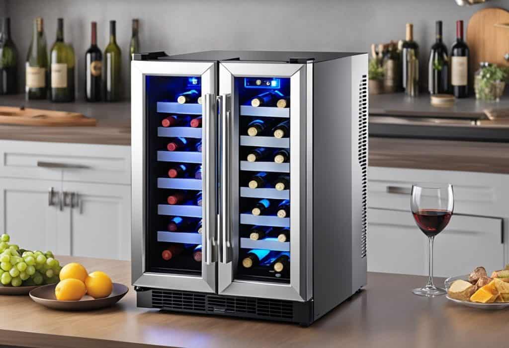 countertop wine cooler, the size and capacity are crucial factors