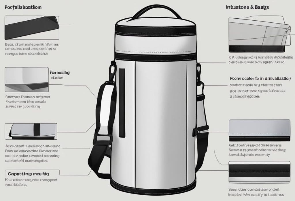 When it comes to choosing a wine cooler bag, capacity and size are important factors to consider.