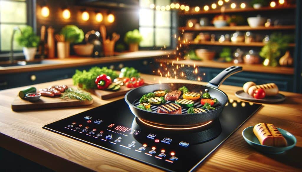 Grill Mode on an induction cooktop is like bringing the BBQ party indoors, minus the smoke! 