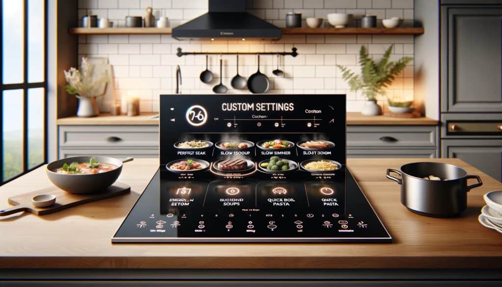 Custom Settings on an induction cooktop are like creating a playlist of your favorite songs, but for cooking