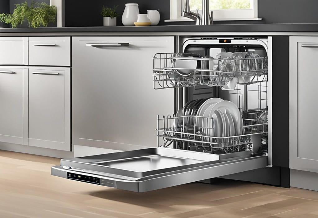countertop dishwasher with a stainless steel interior, convenience and size are two important factors to consider