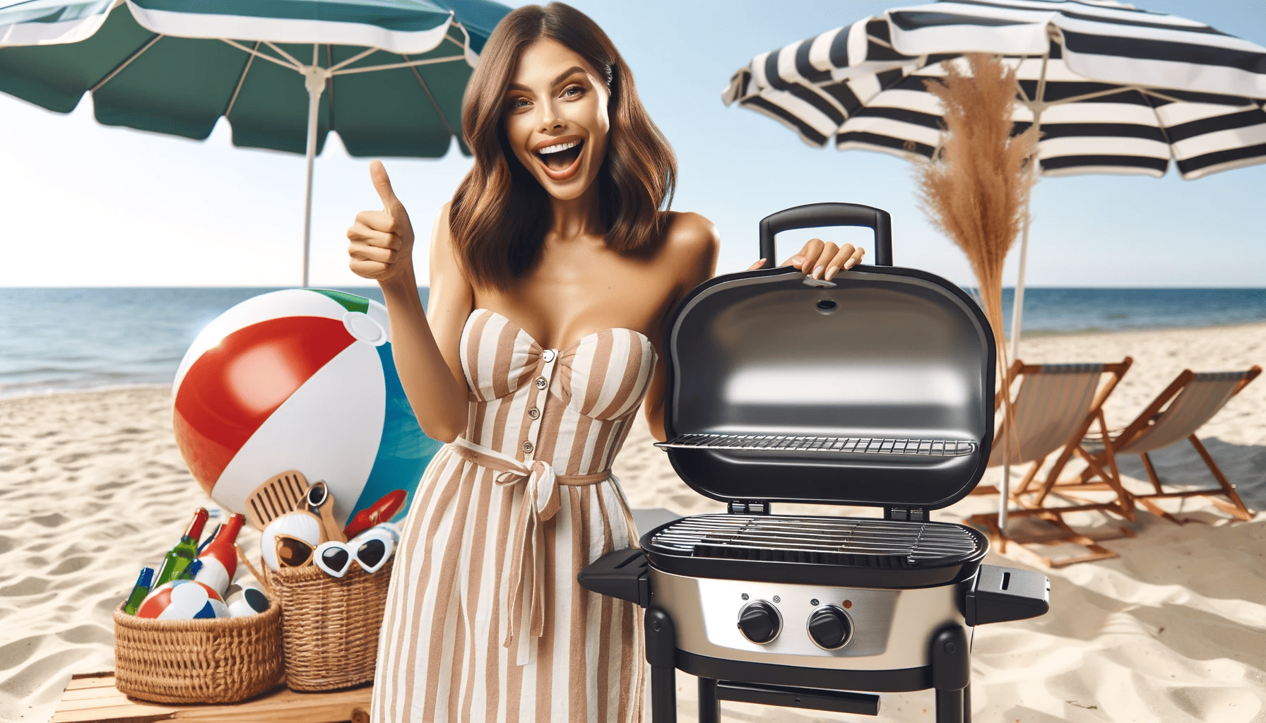 Portable Grill for Beach