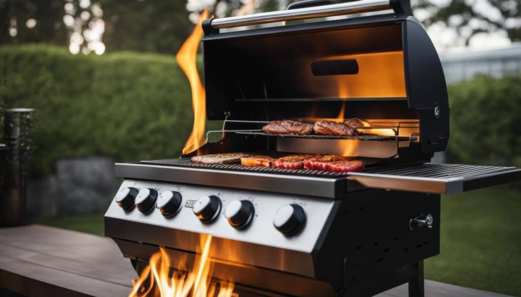 quick start-up gas grill