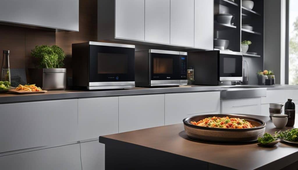 wi-fi connected smart microwave