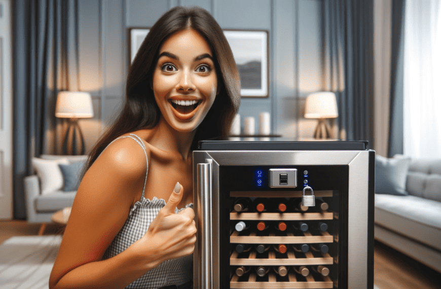 Wine Cooler with Lock