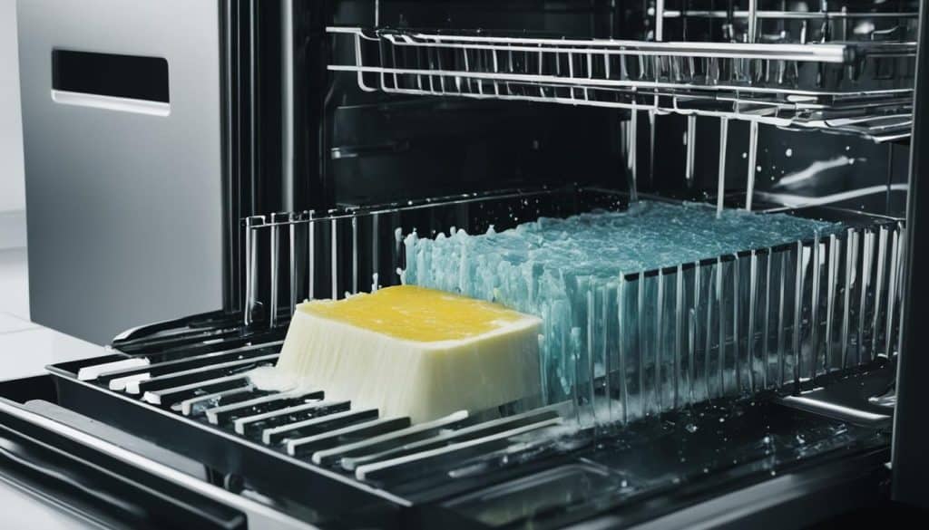 cleaning and sanitizing food slicer in dishwasher