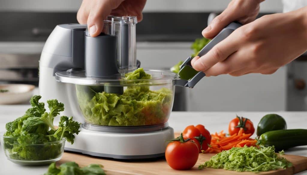 hand-operated food processor