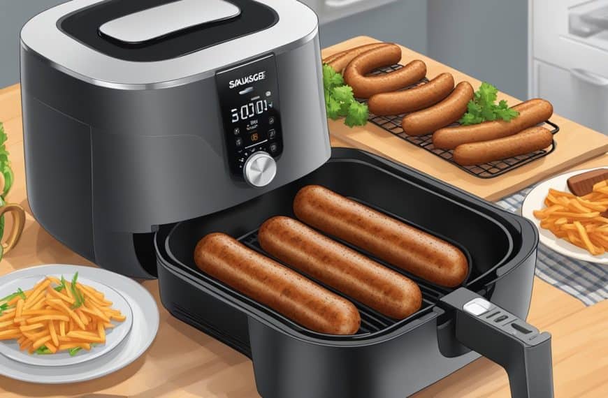 how to air fryer sausage links