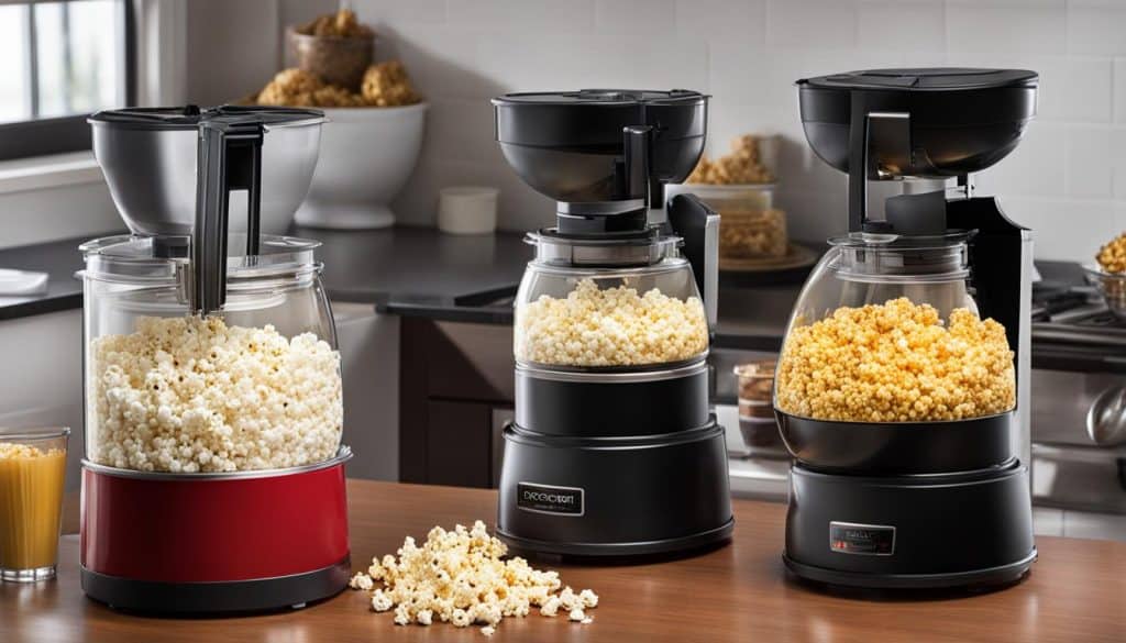 size and capacity popcorn maker
