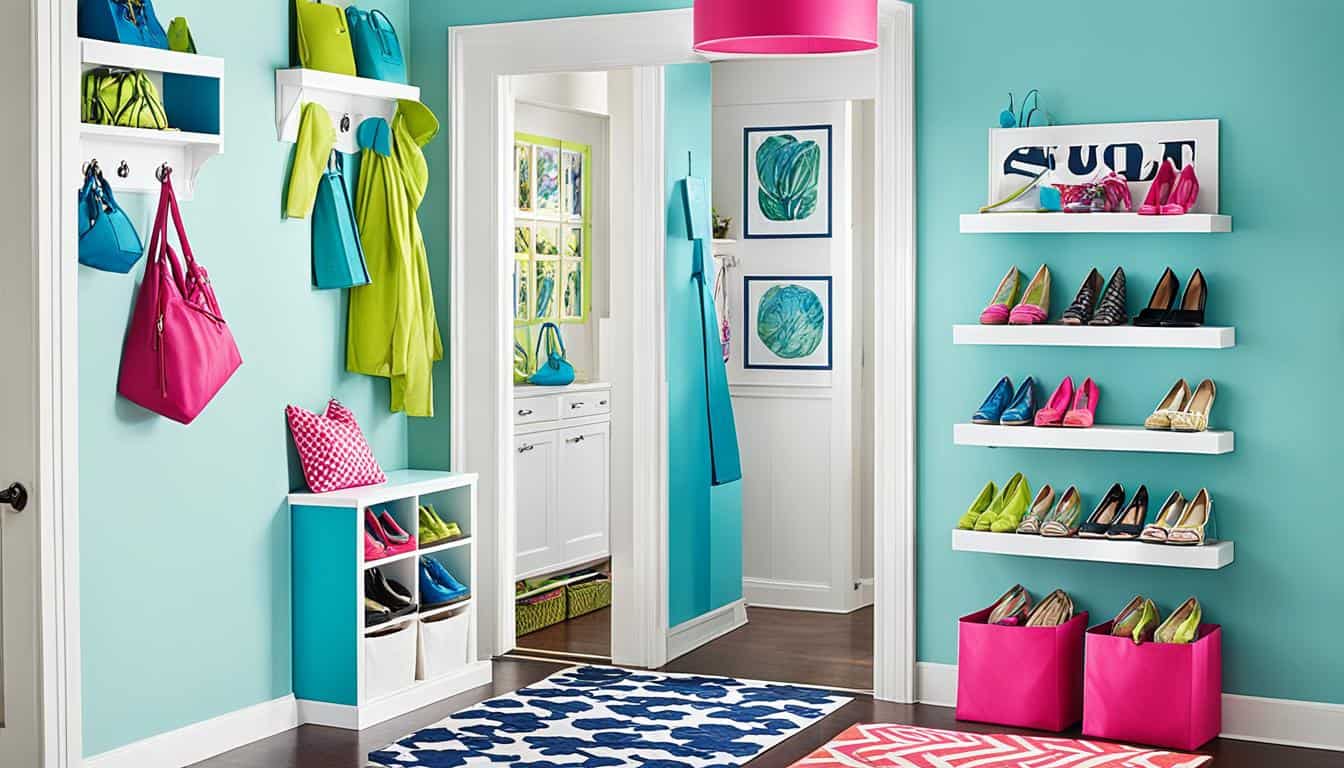 Bright and Bold Shoe Storage Ideas