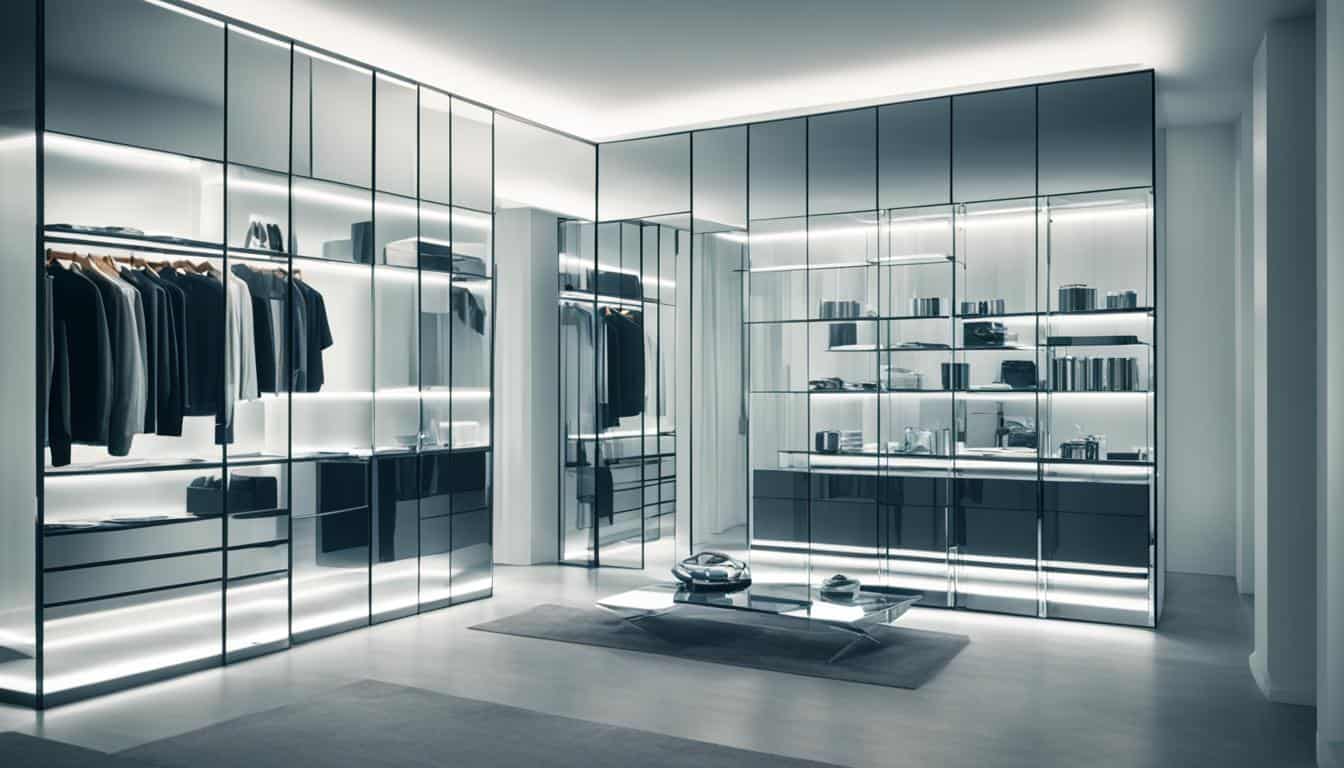 Reflective Surfaces to Enhance Apartment Storage Areas
