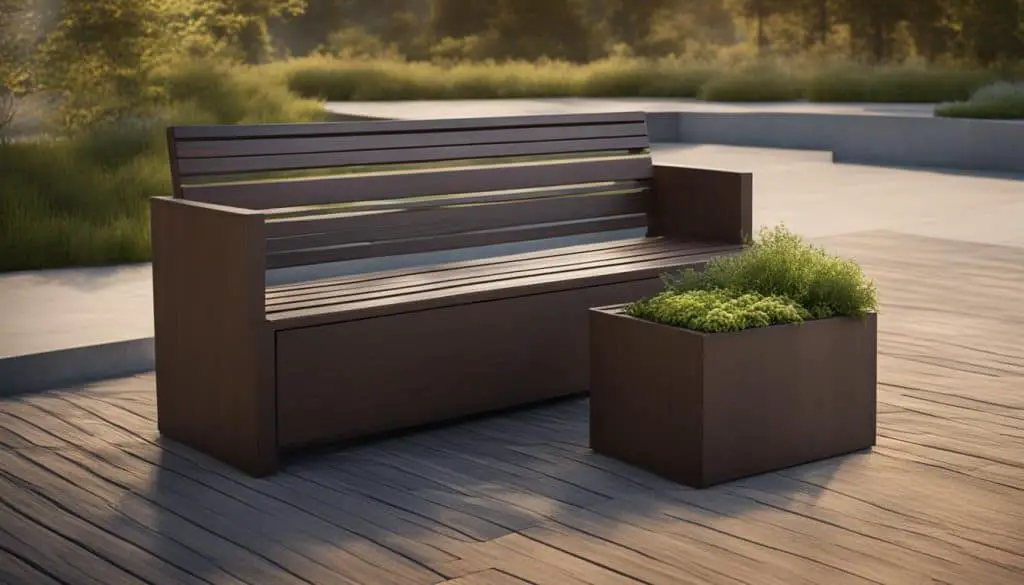 outdoor bench storage