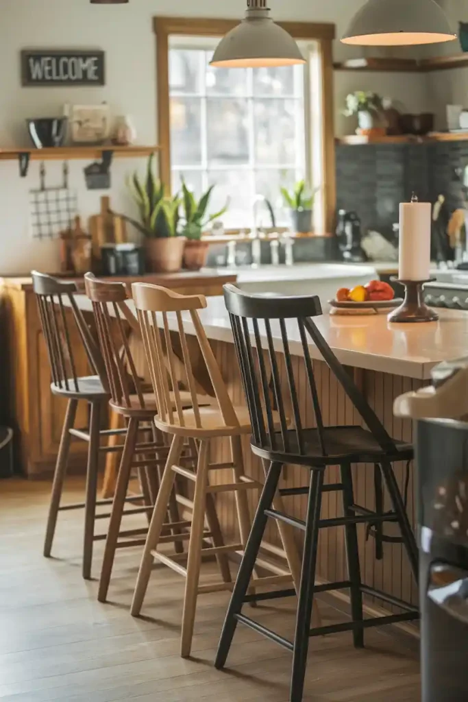 30-inch bar stools that complement various room styles, from sleek modern kitchens to rustic breakfast bars, emphasizing how these stools adapt to different decor themes.