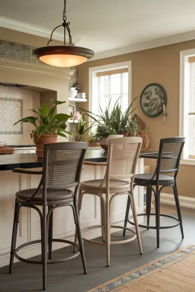 30-inch bar stools that complement various room styles, from sleek modern kitchens to rustic breakfast bars, emphasizing how these stools adapt to different decor themes.