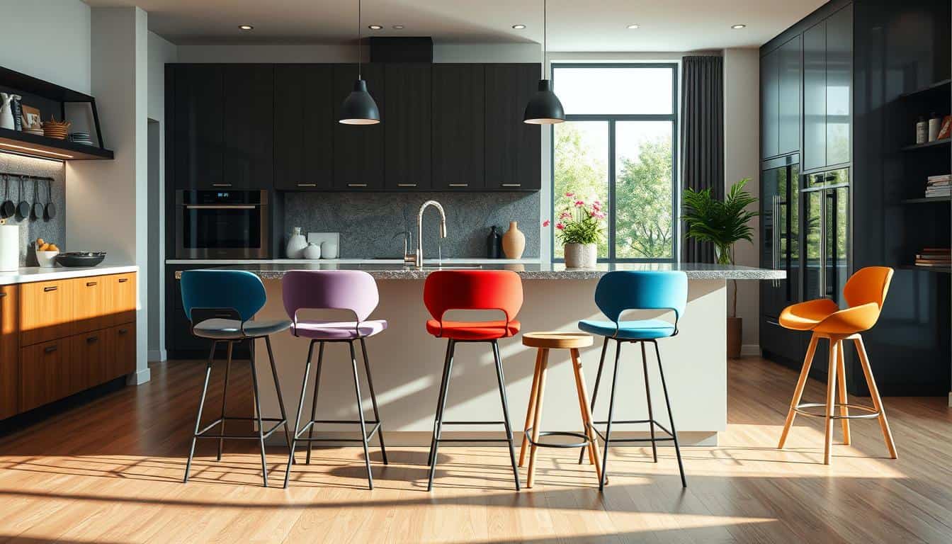 Modern kitchen island stools