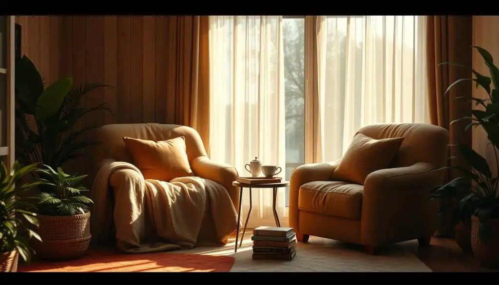 cozy lounge chairs
