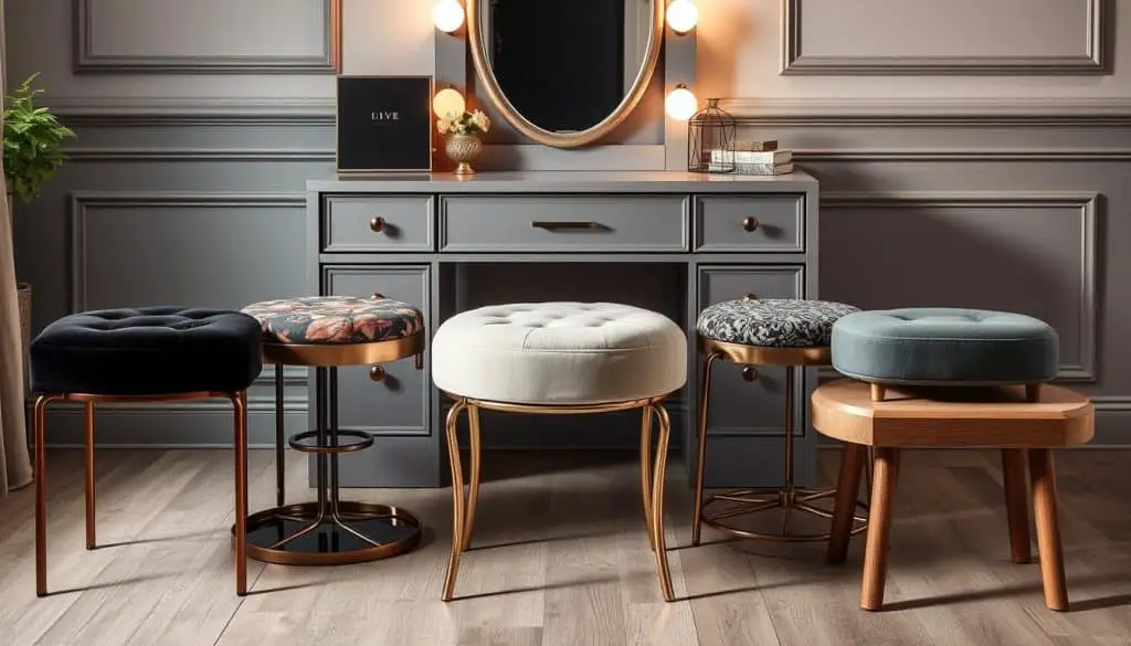 stylish vanity stools for dressing tables