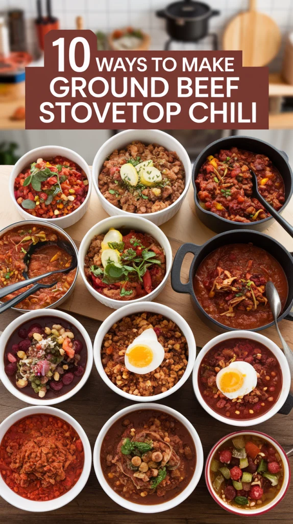 10 Ways To Make Ground Beef Stovetop Chili