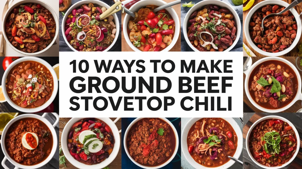 10 Ways To Make Ground Beef Stovetop Chili