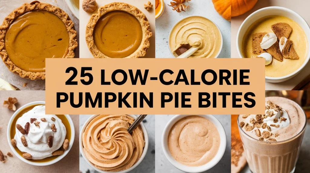 Low-calorie pumpkin pie bites