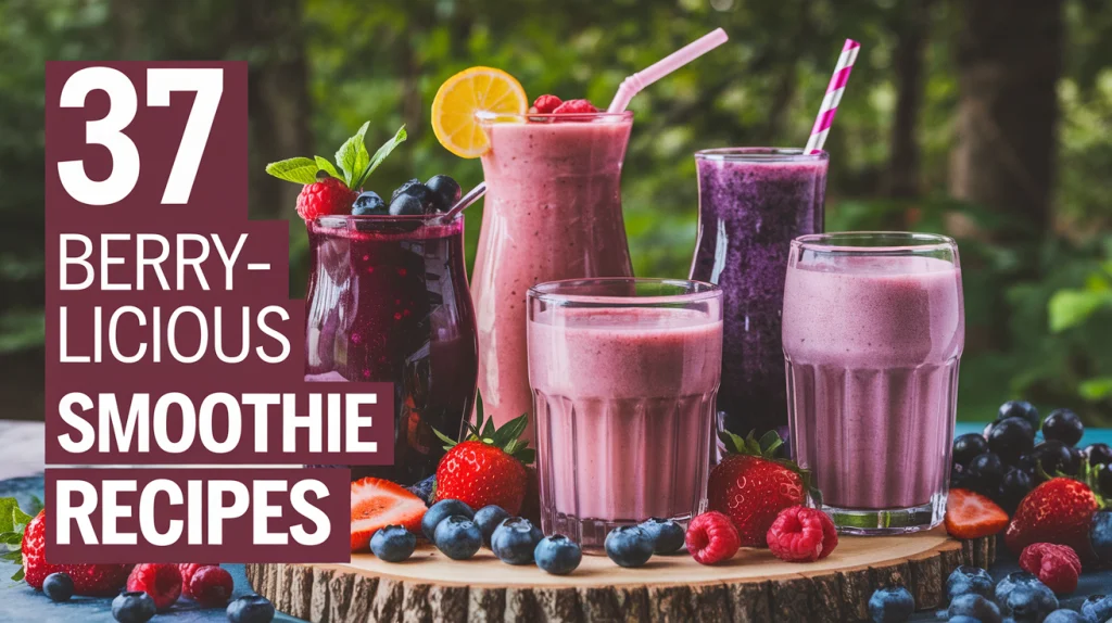 berry-licious morning smoothies