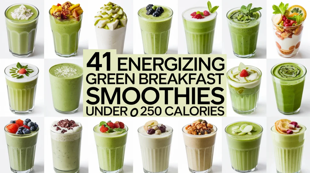 Energizing Green Breakfast Smoothies